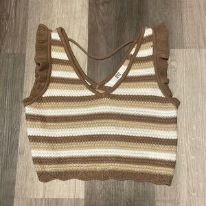 Steve Madden NYC cropped sweater tank top